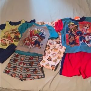 Bundle of 4T paw patrol pajamas